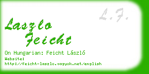 laszlo feicht business card